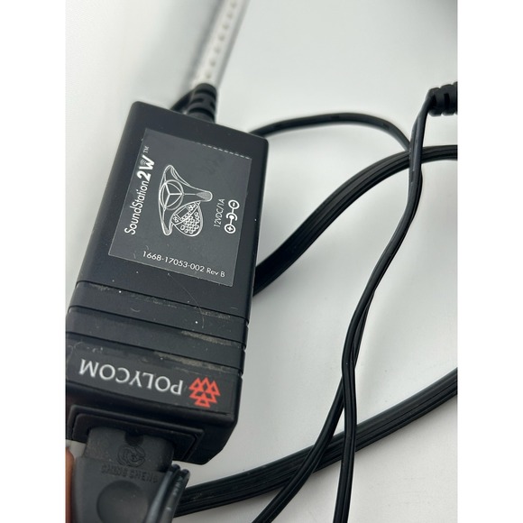 Polycom SoundStation 2W Conference Phone w/ Mics‎ 2201-67800-022 UNTESTED - Picture 5 of 6